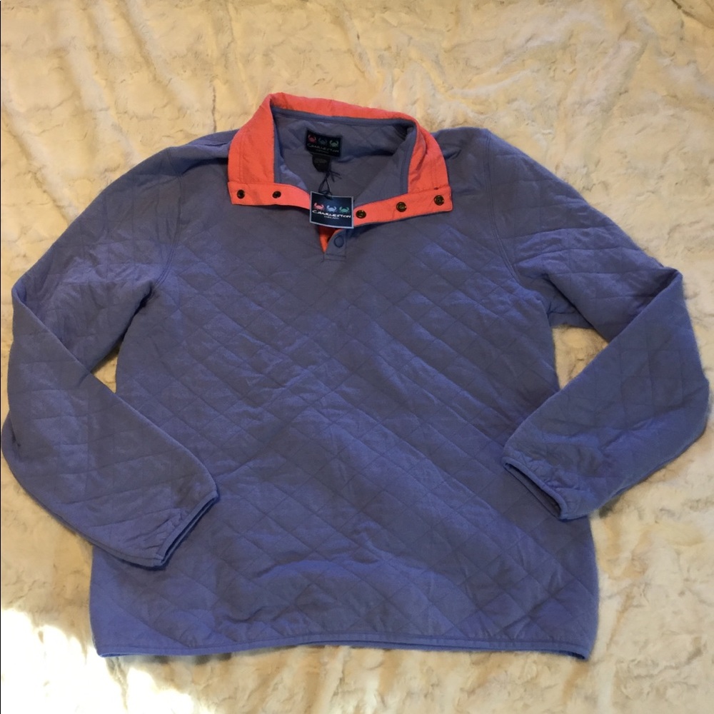 NWT Charleston Threads Large Quilted Pullover - Picture 1 of 8